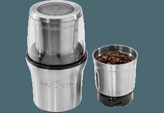 PROFI COOK PC-KSW 1021 Elektrisches Kaffeeschlagwerk Kaffeemühle Silber (200 Watt, 2 Edelstahlschlagmesser)
