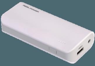 REALPOWER PB-4000 Mobiles Ladegerät 4000 mAh Weiss