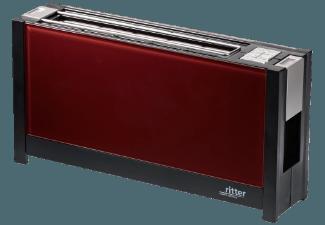 RITTER 630.002 VOLCANO 5 Toaster Rot (950 Watt, Schlitze: 1)