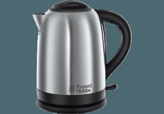 RUSSELL HOBBS 20090-70 Oxford Wasserkocher Gebürstetes Edelstahl/Schwarz (2400 Watt, 1.7 Liter)