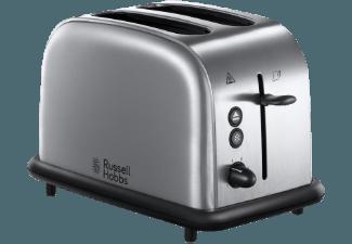 RUSSELL HOBBS 20700-56 OXFORD Toaster Edelstahl gebürstet/Schwarz (1000 Watt, Schlitze: 2 Extra breite Toastschlitze)