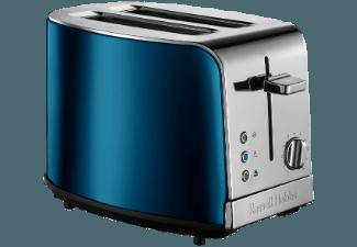 RUSSELL HOBBS 21780-56 JEWELS TOPAZ BLUE Toaster Blau/Edelstahl/Schwarz (1.05 kW, Schlitze: 2)