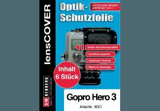 S M lensCOVER für GoPro Hero3 6er GO Optik Schutzfolie Optik Schutzfolie,