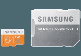 SAMSUNG microSDXC EVO   Adapter MB-MP64DA-EU microSDXC 64 GB, SAMSUNG, microSDXC, EVO, , Adapter, MB-MP64DA-EU, microSDXC, 64, GB