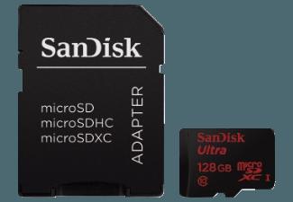 SANDISK microSDXC Ultra 128GB, Class 10, UHS-I, 48MB/Sec , Class 10, 128 GB