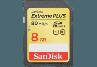 SANDISK SDHC Extreme Plus 8GB, Class 10, UHS-I, 80MB/Sec , Class 10, 8 GB, SANDISK, SDHC, Extreme, Plus, 8GB, Class, 10, UHS-I, 80MB/Sec, Class, 10, 8, GB