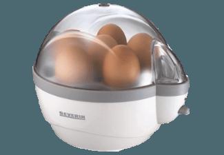 SEVERIN EK 3051 Eierkocher (Anzahl Eier:6, Weiß/Grau)