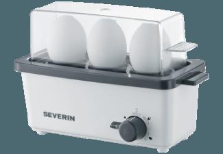 SEVERIN EK 3161 Eierkocher (Anzahl Eier:3, Weiß/Grau)