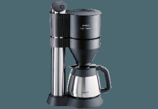 SEVERIN KA 5742 Cafe Caprice Kaffeemaschine Schwarz (Edelstahl-Thermokanne mit Aromatschutz- und Schraubdeckel, VAPOTRONIK-BRÜHSYSTEM mit Dampfstopp,