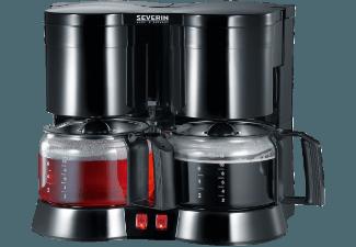 SEVERIN KA 5802 Duo Kaffeemaschine mit Teefilter Schwarz (Glaskanne)