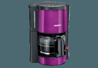 SEVERIN KA 9734 Kaffeemaschine Aubergine metallic/Schwarz (Glaskanne mit Frischwasserskala)