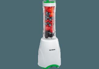 SEVERIN SM 3735 Smoothie-Mixer Weiß/Grün (300 Watt, 0.6 Liter)