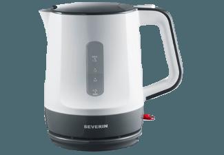 SEVERIN WK 3389 Wasserkocher Weiß/Grau (1500 Watt, 1.2 Liter)