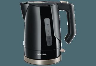 SEVERIN WK 3390 Wasserkocher Schwarz/Titan/Metallic (2200 Watt, 1.5 Liter), SEVERIN, WK, 3390, Wasserkocher, Schwarz/Titan/Metallic, 2200, Watt, 1.5, Liter,