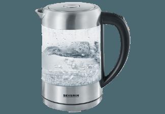 SEVERIN WK 3470 Wasserkocher Edelstahl/Transparent (2200 Watt, 1.5 Liter)