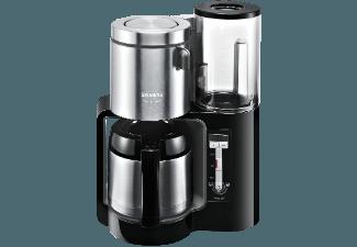 SIEMENS TC86503 Filterkaffeemaschine Schwarz/Anthrazit (doppelw. Edelstahlthermokanne mit Softgriff)