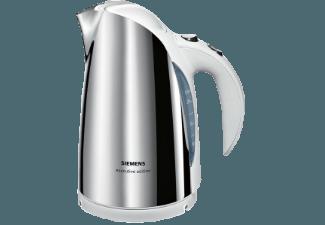 SIEMENS TW 63101 Wasserkocher Edelstahl hochglanz poliert/Weiß (2400 Watt, 1.7 Liter)