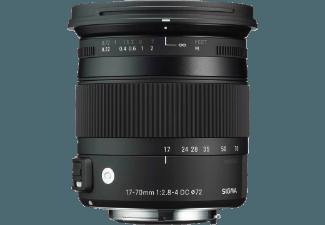 SIGMA 17-70mm/2,8-4 DC MAKRO OS HSM SA Standardzoom für Sigma AF (17 mm- 70 mm, f/2.8-4)