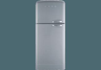 SMEG FAB 50 XS Kühlgefrierkombination (419 kWh/Jahr, A , 1875 mm hoch, Silber)