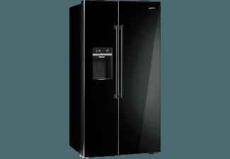 SMEG SBS 63 NED Side-by-Side (485 kWh/Jahr, A , 1890 mm hoch, Schwarz), SMEG, SBS, 63, NED, Side-by-Side, 485, kWh/Jahr, A, 1890, mm, hoch, Schwarz,