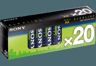 SONY 20er Multipack Alkaline, AA, LR6, 1,5 V Batterie AA, LR6, SONY, 20er, Multipack, Alkaline, AA, LR6, 1,5, V, Batterie, AA, LR6