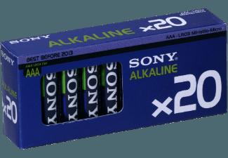 SONY 20er Multipack Alkaline Stamina Plus, AA, LR6, 1,5 V Batterie AA, LR6