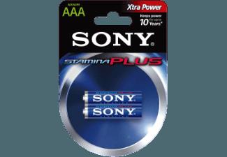 SONY 2er Blister Blister Alkaline Stamina Plus Micro, AAA, LR03, 1,5 V Batterie AAA, LR03