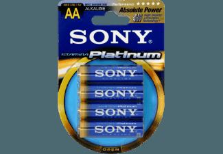 SONY 4er Blister Alkaline Stamina Platinum Mignon, AA, LR6, 1,5 V Batterie AA, LR6