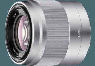 SONY AF 1,8/50 mm SEL50F18.AE silber Festbrennweite für Sony NEX (-50 mm, f/1.8), SONY, AF, 1,8/50, mm, SEL50F18.AE, silber, Festbrennweite, Sony, NEX, -50, mm, f/1.8,
