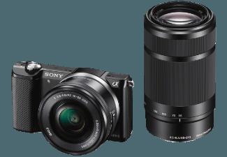 SONY Alpha 5000 (ILCE-5000YB)    Objektiv 16-50 mm, 55-210 mm f/3.5-5.6, 4.5-6.3 (20.1 Megapixel, Exmor CMOS)