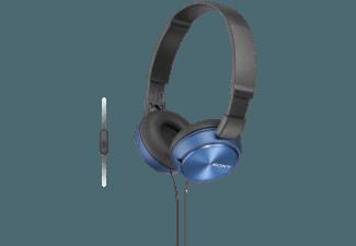 SONY MDR-ZX310APL Kopfhörer mit Headset blau Kopfhörer Blau