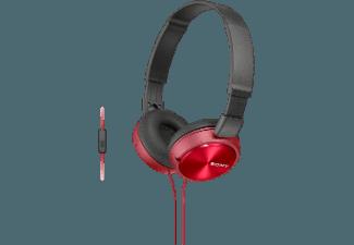 SONY MDR-ZX310APR Kopfhörer mit Headset rot Kopfhörer Rot, SONY, MDR-ZX310APR, Kopfhörer, Headset, rot, Kopfhörer, Rot