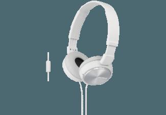SONY MDR-ZX310APW Kopfhörer mit Headset weiß Kopfhörer Weiß