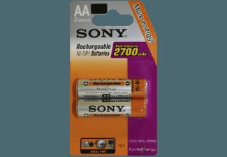 SONY Nickel-Metallhydrid Akkus, 2er Blister AA Mignon, Ni-MH, 1,2 V, High Capacity, 2700 mAh Akku AA Mignon, Ni-MH, SONY, Nickel-Metallhydrid, Akkus, 2er, Blister, AA, Mignon, Ni-MH, 1,2, V, High, Capacity, 2700, mAh, Akku, AA, Mignon, Ni-MH