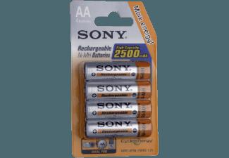 SONY Nickel-Metallhydrid Akkus, 4er Blister AA Mignon, Ni-MH, 1,2 V, High Capacity 2500 mAh Akku AA Mignon, Ni-MH, SONY, Nickel-Metallhydrid, Akkus, 4er, Blister, AA, Mignon, Ni-MH, 1,2, V, High, Capacity, 2500, mAh, Akku, AA, Mignon, Ni-MH