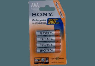 SONY Nickel-Metallhydrid Akkus, 4er Blister AAA Micro, Ni-MH, 1,2 V, High Capacity, 900 mAh Akku AAA Micro, Ni-MH, SONY, Nickel-Metallhydrid, Akkus, 4er, Blister, AAA, Micro, Ni-MH, 1,2, V, High, Capacity, 900, mAh, Akku, AAA, Micro, Ni-MH