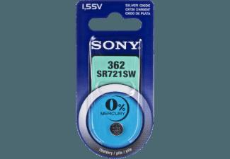 SONY Silber-Oxid Knopfzelle, Code 362, Quecksilberfrei, 1er Blister Knopfzelle