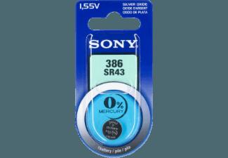 SONY Silber-Oxid Knopfzelle, Code 386, Quecksilberfrei, 1er Blister Knopfzelle