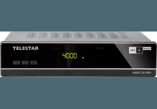 TELESTAR Digio 33i HD  Sat-Receiver (HDTV, PVR-Funktion, HD  Karte inklusive, DVB-S, Schwarz)