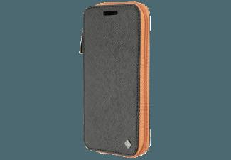 TELILEO 3567 Zip Case Hochwertige Echtledertasche Galaxy S4 mini