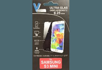 V-DESIGN VF 025 ULTRA GLAS Displayschutzglas Galaxy S3 Mini