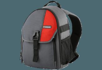 VANGUARD ZIIN 50OR Tasche für DSLR Kamera mit aufgesetztem Objektiv, 2-3 zusätzliche Objektiven, ein Blitzgerät und Zubehör (Speicherkarten, Kabel, VANGUARD, ZIIN, 50OR, Tasche, DSLR, Kamera, aufgesetztem, Objektiv, 2-3, zusätzliche, Objektiven, ein, Blitzgerät, Zubehör, Speicherkarten, Kabel, Batterien, ein, Ladegerät, , Farbe:, Grau/Rot,