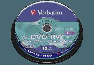 VERBATIM 43552 DVD-RW  10 Pack Jewel Spindle