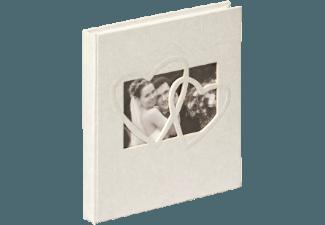 WALTHER GB-123 Sweet Heart Gästebuch, ( aus Einband und Blindprägung, Farbe: Weiß)