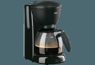 BRAUN KF 560/1 CaféHouse PurAroma Plus Filterkaffeemaschine Schwarz (Glaskanne, OptiBrewSystem)