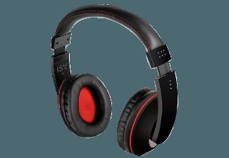 ISY Comfort Headphones Kopfhörer Schwarz/Rot