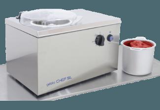NEMOX 36780250 Gelato Chef Eismaschine (200 Watt, Silber)