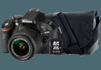 NIKON D5200    Objektiv 18-55 mm f/22-36 (24.1 Megapixel, CMOS)