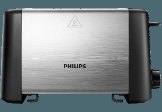 PHILIPS HD4825/90 Daily Collection Schlitz-Toaster Edelstahl/Schwarz (800 Watt, Schlitze: 2)
