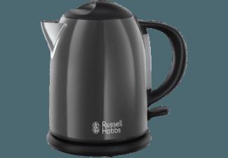 RUSSELL HOBBS 20192-70 Storm Grey Wasserkocher Grau/Schwarz (2200 Watt, 1.0 Liter), RUSSELL, HOBBS, 20192-70, Storm, Grey, Wasserkocher, Grau/Schwarz, 2200, Watt, 1.0, Liter,